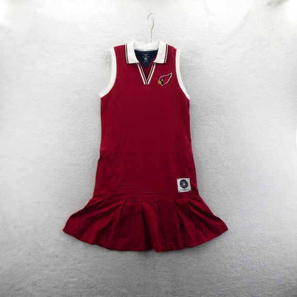 Tommy Hilfiger Dresses & Skirts - Tommy‎ Hilfiger Dress Womens Small Arizona Cardinals Red Sleeveless Polo Pleated